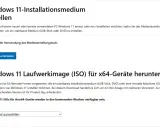 Windows 11 Laufwerkimage (ISO) für x64-Geräte herunterladen. Erstellen Sie ein startbares Medium für die Installation von Windows 11.