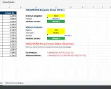 Excel-Tabelle mit Verkaufsdaten. Zeigt Beispiele für MAXWENN-Formeln, um den höchsten Umsatz nach Region und Verkäufer zu finden.