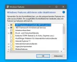 Fenster "Windows-Features" zeigt Optionen zum Aktivieren/Deaktivieren von Programmen, z.B. .NET Framework. So können Sie Windows 11 Programme deinstallieren.