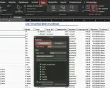 Excel-Tabelle mit Autos, die nach Marke sortiert werden. Die Option "Aufsteigend" für das **excel teilergebnis** ist ausgewählt.