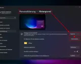 Windows 11: Personalisierung > Hintergrund. Hier wird die Diashow-Geschwindigkeit eingestellt.