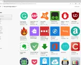 Microsoft Edge Addons-Seite mit vielen Erweiterungen wie Grammarly, AdBlock und Honey.