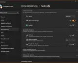 Einstellungen für die Windows 11 Taskleiste: Suche, Widgets und Symbole anpassen für einen schnellen Zugriff.