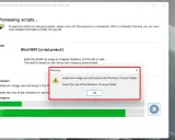 AOMEI PE Builder: Warnung: install.wim nicht im Windows 10 Quellordner gefunden. Bitte den Stammordner auswählen.