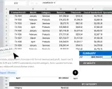 Excel-Tabelle zeigt eine Spalte mit Umsätzen. Die Formel =SUM(G2:G11) berechnet die excel summe einer spalte.