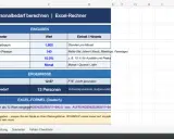 Excel-Tabelle zur Personalbedarfsberechnung mit Formeln. Zeigt Eingaben wie Arbeitsvolumen und Ergebnisse wie FTE-Bedarf.