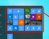 Windows 11: Startmenü mit Apps, die man deaktivieren kann. Ein Pfeil zeigt auf den Papierkorb.