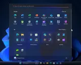 Das Windows 11 Startmenü zeigt angepinnte Apps wie Edge und Word, sowie Kategorien wie Produktivität und Kreativität.