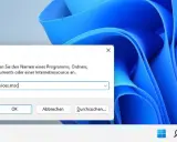 Fenster "Ausführen" in Windows 11 mit der Eingabeaufforderung "services.msc" für den Zugriff auf Dienste.