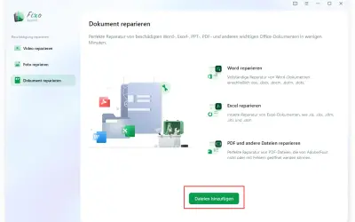 Dokumentenreparatur-Software. Repariert Word, Excel und PDF. Ideal, wenn Sie Probleme haben, Ihre Excel-Dateien zu öffnen.