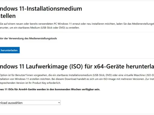 Windows 11 Laufwerkimage (ISO) für x64-Geräte herunterladen. Erstellen Sie ein startbares Medium für die Installation von Windows 11.