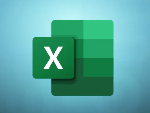Das grüne Excel-Logo mit einem weißen "X" auf einem blauen Hintergrund. Hier kann man mit Excel maxwenns Daten analysieren.