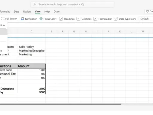 Excel: oberste Zeile fixieren. Im Menü "Ansicht" wird "Fenster einfrieren" ausgewählt, um die oberste Zeile der Tabelle festzuhalten.