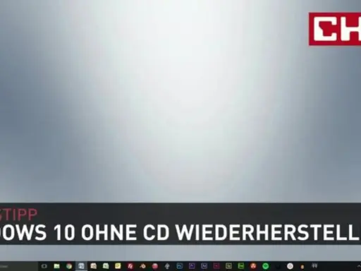 Tipp: Windows 10 installieren ohne CD und USB. Anleitung zur Wiederherstellung des Systems.