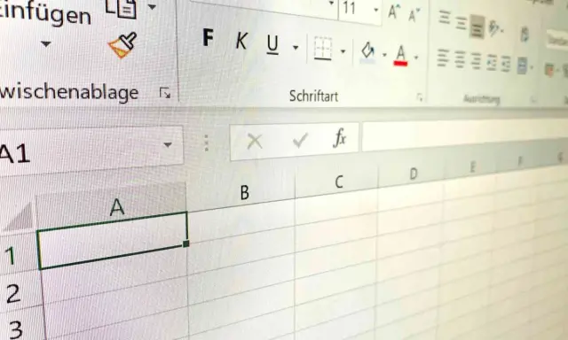 Excel-Tabelle zeigt Zelle A1. Hier kann man den datum monat als zahl eingeben, um den Überblick zu behalten.