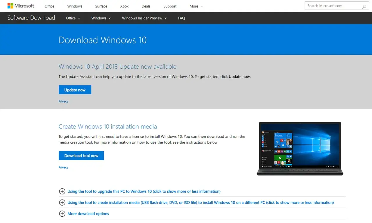 Anleitung zum Windows 10 USB Stick erstellen mit dem Media Creation Tool. So einfach geht's!